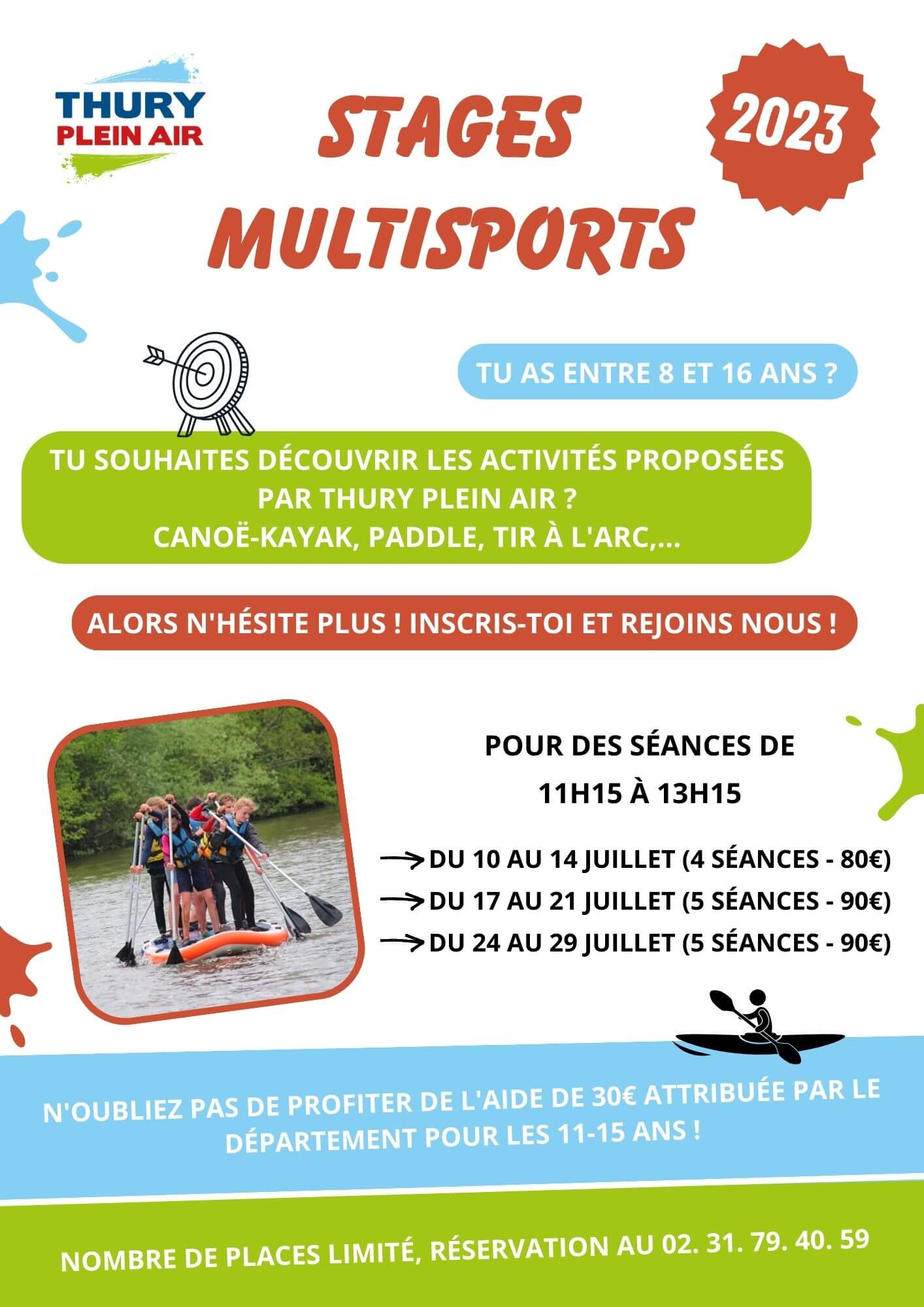 STAGES MULTISPORTS Affiche
